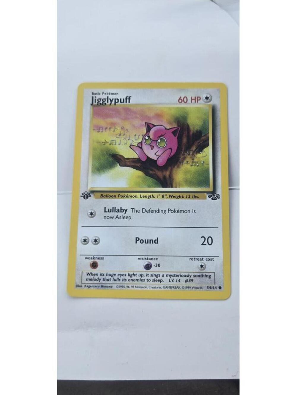 Jigglypuff Basic Pokemon Card 60 HP